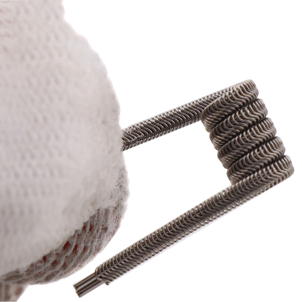NEW XFKM 100PCS/box NI80/A1/SS - Clapton Wire Pre Built recensie en prijs