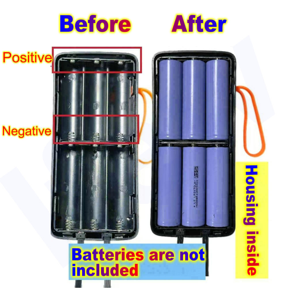 21700  Battery Case Power Bank - Battery Case Storage recensie en prijs