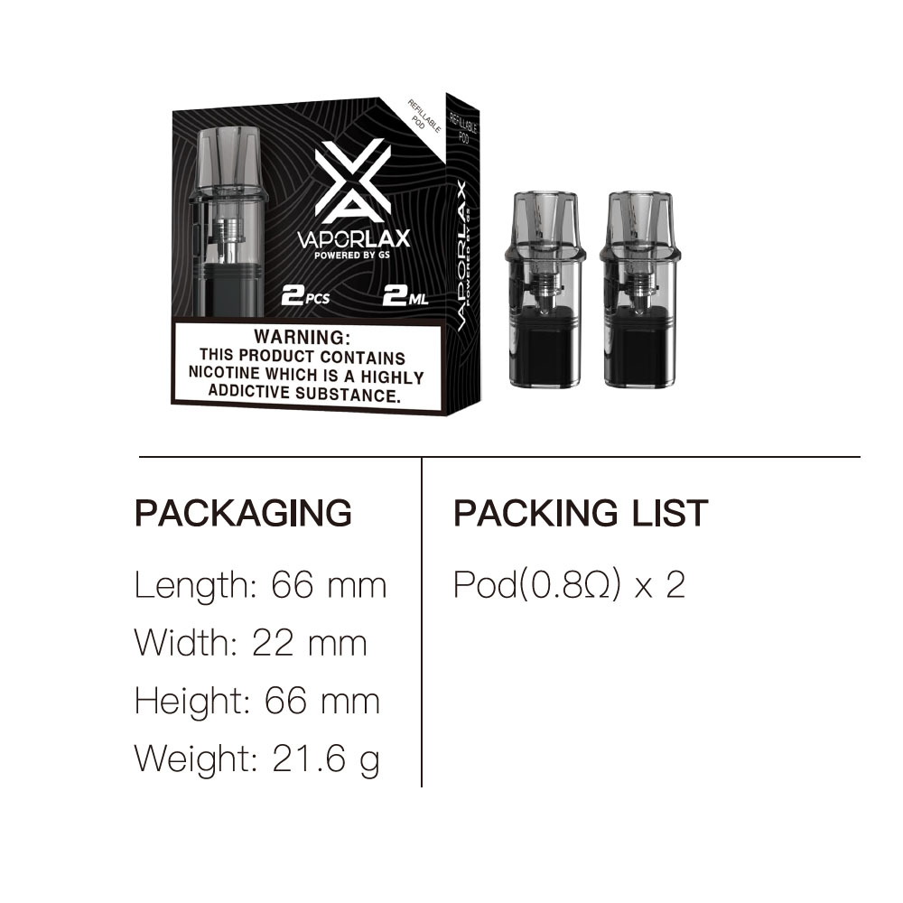 VaporLax Nano Cartridge 2ml wi - Vape Accessory recensie en prijs