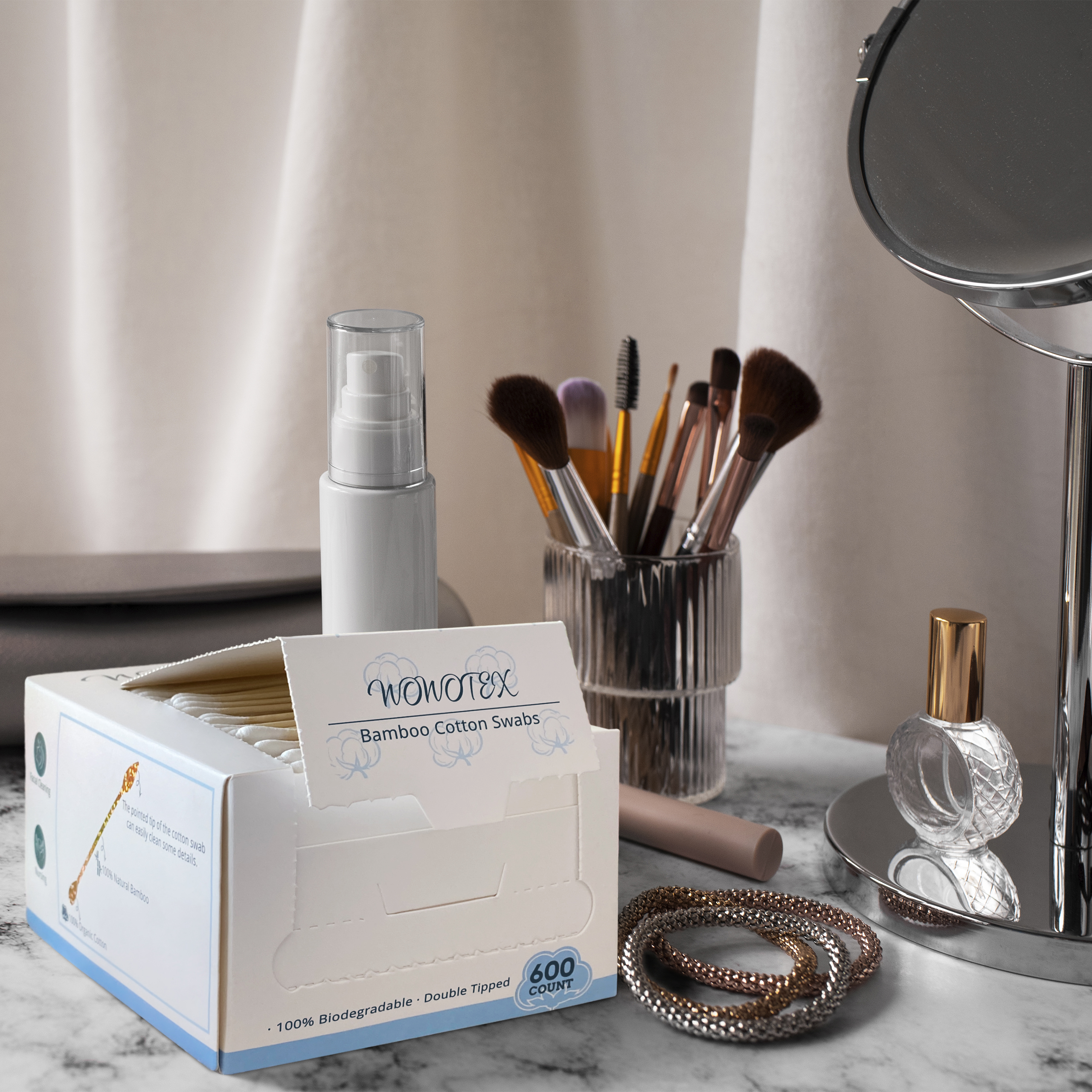 Bamboo Cotton Swabs 600 Count/ - Cotton Wick Organic recensie en prijs