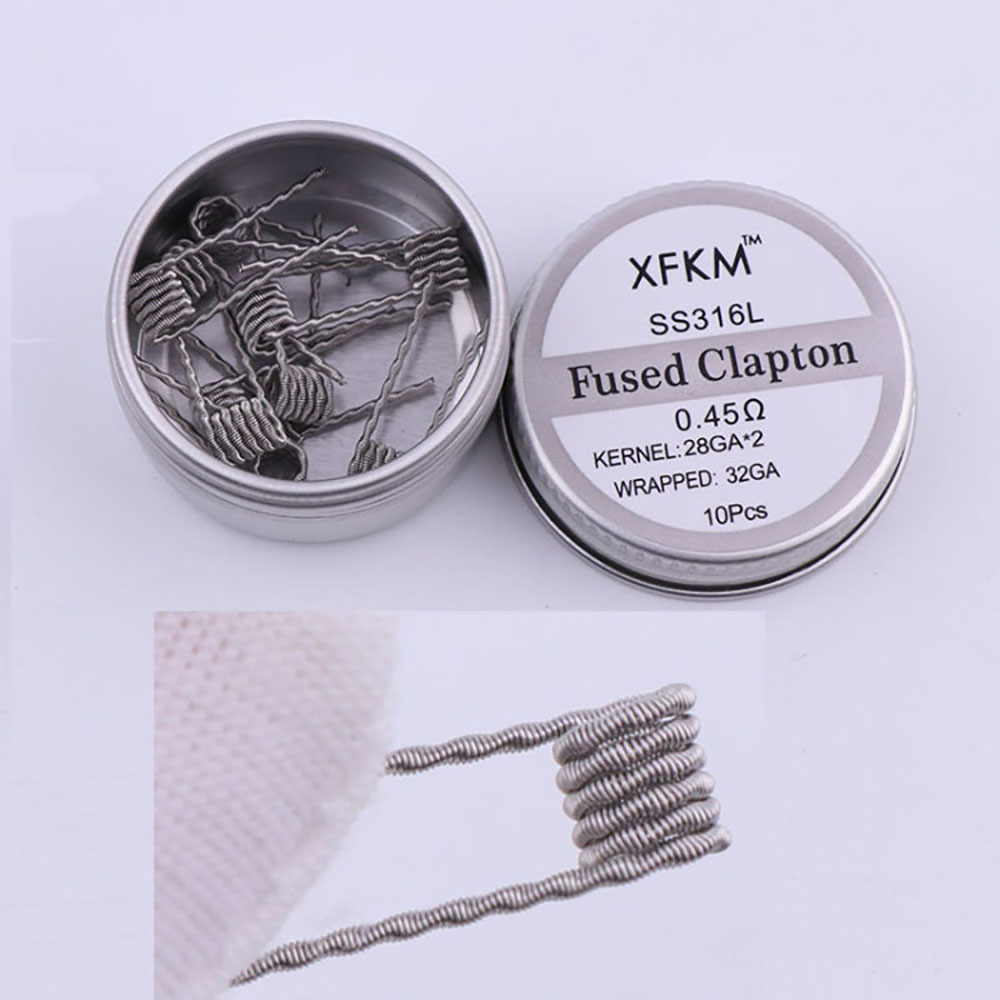 SS316L 10Pcs/Box Prebuilt Coil - Clapton Wire Pre Built recensie en prijs