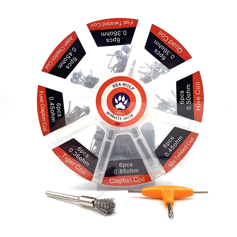 Seawolf Prebuilt Coil 8 Styles - Clapton Wire Pre Built recensie en prijs
