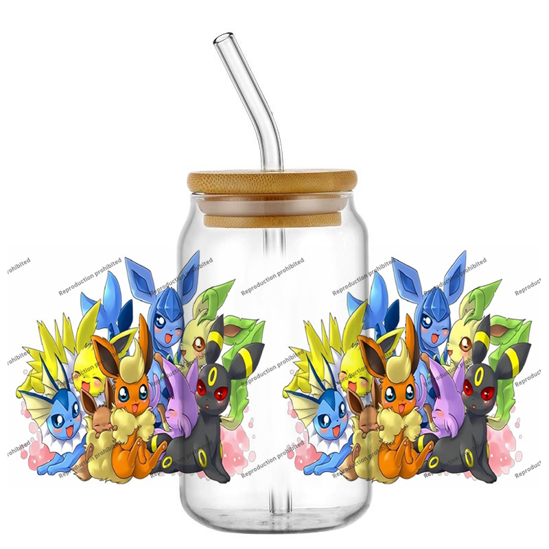 Pokemon pattern UV DTF cup wra - Rdta Tank Glass recensie en prijs