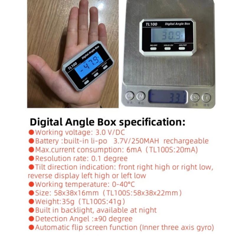 Horizontal Angle Meter Protrac - Battery Case Storage recensie en prijs