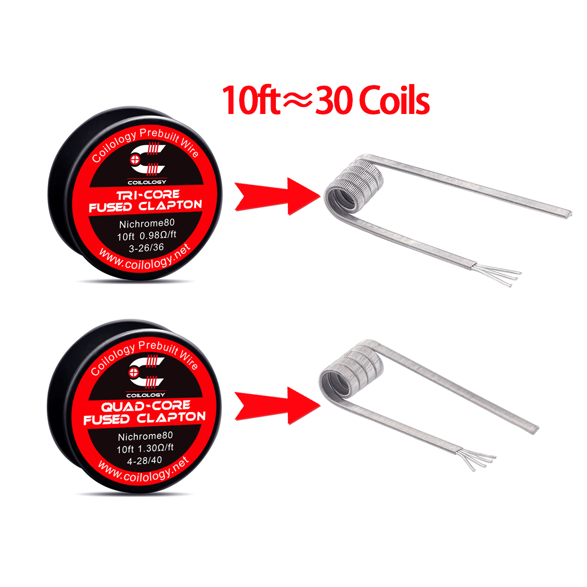10ft Prebuilt wire Tricore/qua - Clapton Wire Pre Built recensie en prijs