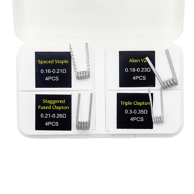 16pcs NI80 Fused Clapton Prebu - Clapton Wire Pre Built recensie en prijs