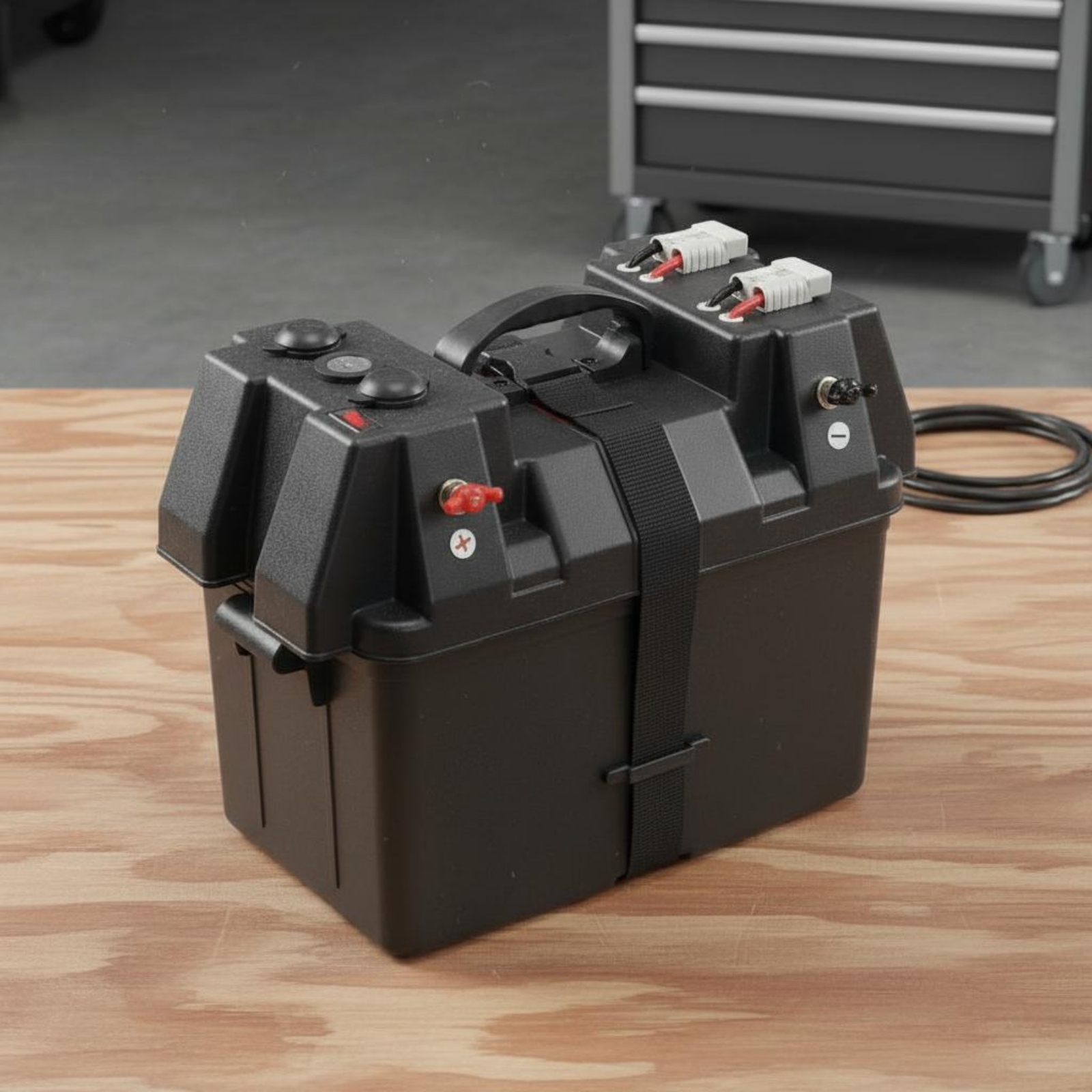 Battery Storage Box with Termi - Battery Case Storage recensie en prijs