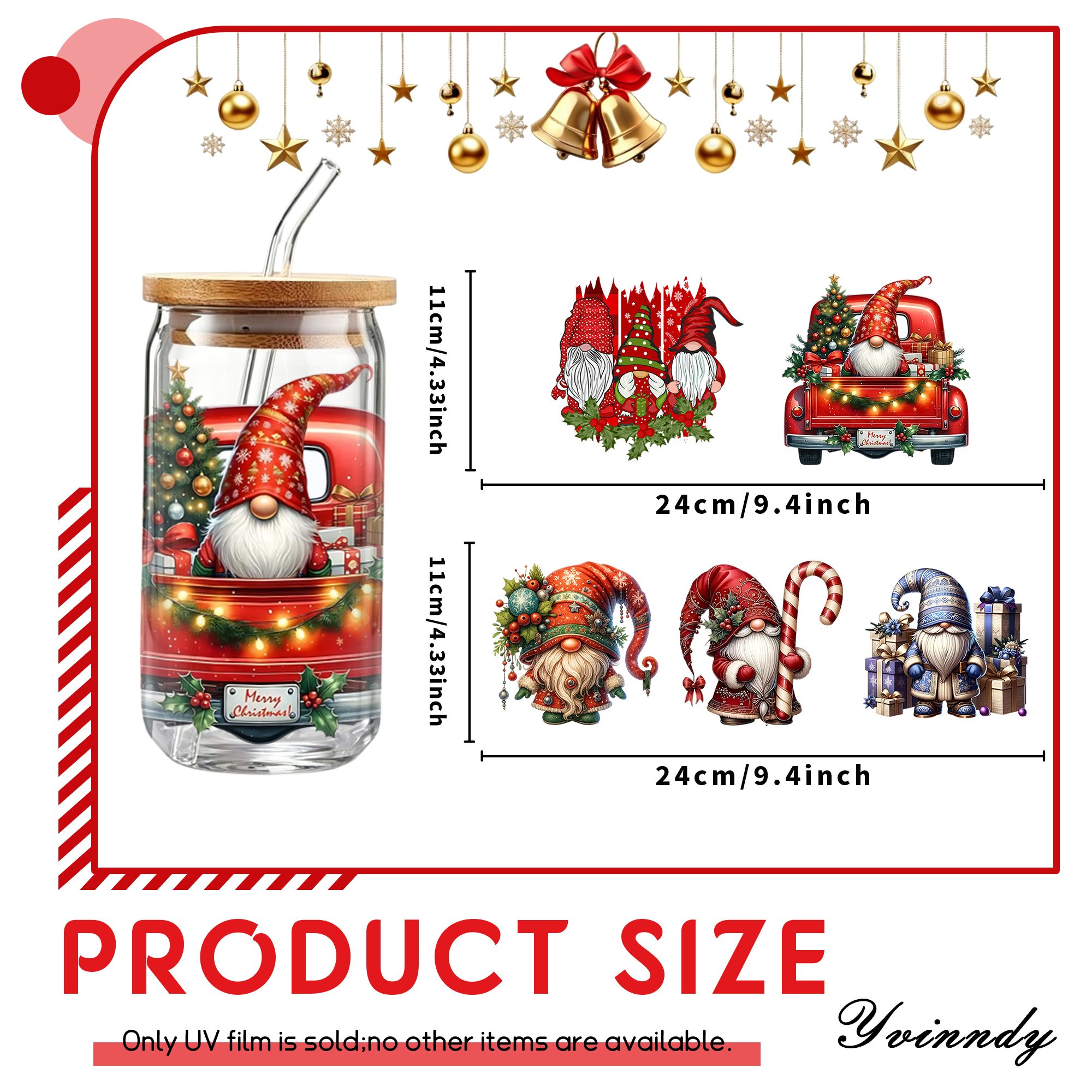 5Pcs/Set Red Truck Christmas G - Rdta Tank Glass recensie en prijs