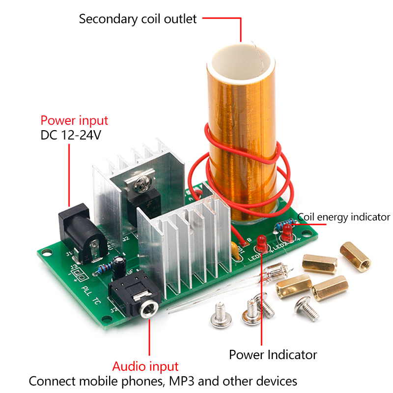 Mini Tesla Coil DIY Electronic - Coil Building Kit recensie en prijs